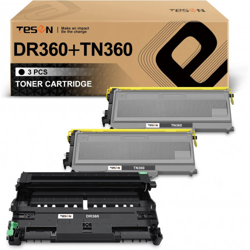DR360 Drum Unit 1 Pack + TN360 Toner Cartridge 2 Pack